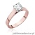 Pierścionek W526 Diament 0,70ct różowe złoto