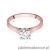Pierścionek W526 Diament 0,70ct różowe złoto