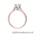 Pierścionek W526 Diament 0,70ct różowe złoto