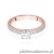 Pierścionek W534 Diament 0,40ct różowe złoto