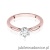 Pierścionek W539 Diament 0,40ct różowe złoto
