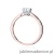 Pierścionek W539 Diament 0,40ct różowe złoto