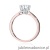 Pierścionek W539 Diament 0,70ct różowe złoto