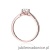 Pierścionek W540 Diament 0,40ct różowe złoto