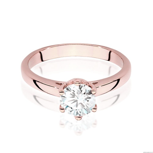 Pierścionek W540 Diament 1,00ct różowe złoto