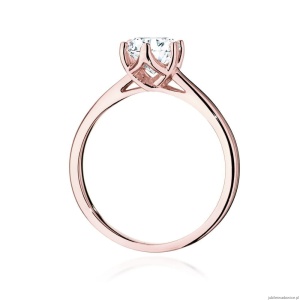 Pierścionek W540 Diament 1,00ct różowe złoto