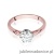 Pierścionek W542 Diament 0,70ct różowe złoto