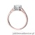 Pierścionek W542 Diament 0,70ct różowe złoto