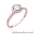 Pierścionek W551 Diament 0,40ct różowe złoto