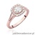 Pierścionek W552 Diament 0,40ct różowe złoto