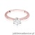 Pierścionek W553 Diament 0,70ct różowe złoto
