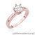 Pierścionek W563 Diament 0,70ct różowe złoto