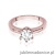 Pierścionek W563 Diament 0,70ct różowe złoto