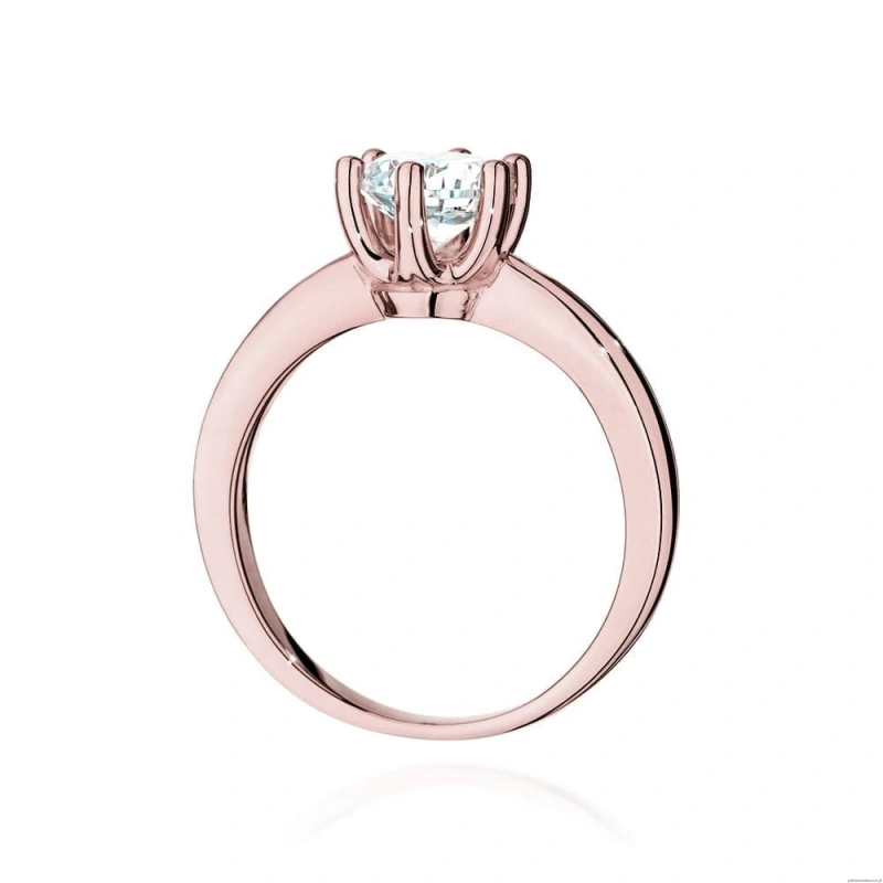 Pierścionek W563 Diament 1,00ct różowe złoto