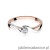 Pierścionek W022 Diament 0,04ct różowe złoto