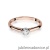 Pierścionek W042 Diament 0,13ct różowe złoto