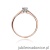 Pierścionek W042 Diament 0,13ct różowe złoto