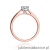 Pierścionek W052 Diament 0,50ct różowe złoto