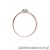 Pierścionek W053 Diament 0,10ct różowe złoto