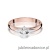 Pierścionek W088 Diament 0,04ct różowe złoto