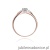Pierścionek W088 Diament 0,04ct różowe złoto