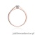 Pierścionek W175 Diament 0,03ct różowe złoto
