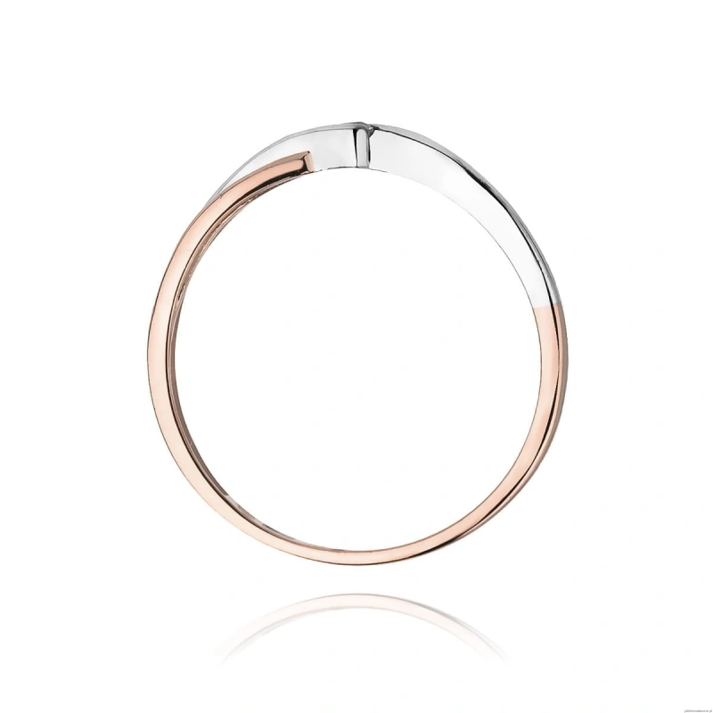 Pierścionek W191 Diament 0,04ct różowe złoto