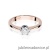 Pierścionek W220B Diament 0,30ct różowe złoto
