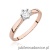 Pierścionek W222BT Diament 0,08ct różowe złoto