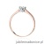 Pierścionek W222BT Diament 0,08ct różowe złoto