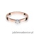 Pierścionek W222 Diament 0,10ct różowe złoto