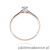 Pierścionek W222 Diament 0,10ct różowe złoto
