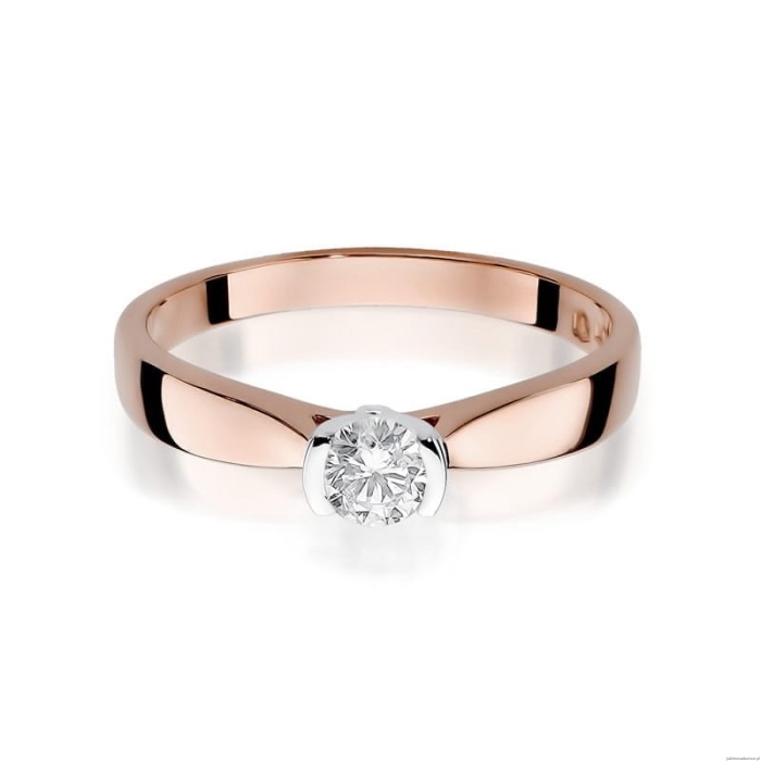Pierścionek W223B Diament 0,30ct różowe złoto