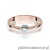 Pierścionek W224B Diament 0,30ct różowe złoto
