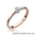 Pierścionek W224 Diament 0,08ct różowe złoto