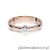 Pierścionek W224 Diament 0,08ct różowe złoto