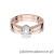 Pierścionek W228 Diament 0,30ct różowe złoto