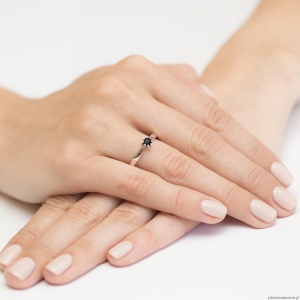 Pierścionek W228 Diament 0,30ct różowe złoto
