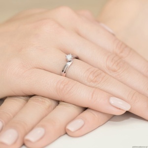 Pierścionek W231B Diament 0,30ct różowe złoto