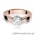 Pierścionek W234 Diament 1,00ct różowe złoto