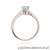 Pierścionek W234 Diament 1,00ct różowe złoto