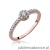 Pierścionek W273 Diament 0,05ct różowe złoto