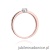 Pierścionek W288 Diament 0,08ct różowe złoto