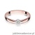 Pierścionek W322 Diament 0,04ct różowe złoto