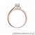 Pierścionek W341 Diament 0,25ct różowe złoto