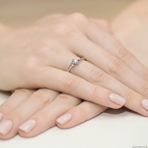 Pierścionek W346B Diament 0,25ct różowe złoto