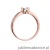 Pierścionek W360 Diament 0,08ct różowe złoto