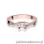 Pierścionek W361 Diament 0,08ct różowe złoto