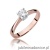 Pierścionek W404 Diament 0,50ct różowe złoto
