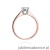 Pierścionek W404 Diament 0,50ct różowe złoto